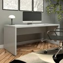 Ver imagem 1 de Escrivaninha Home Office 150cm Tampo 40mm Pés Painel