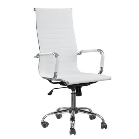 Cadeira Presidente Charles Eames Esteirinha - Cor Branco - Pollo Móveis - 32875