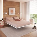 Ver imagem 1 de Cama Flutuante de Casal 139x189cm Industrial Yescasa Branco