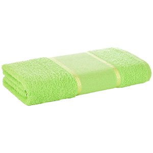 Toalha de Banho Artesanato Belíssima Bordar Ponto Cruz Perfeito Estilo Verde Pistache