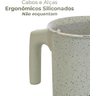 Fervedor Leiteira Antiaderente Cerâmica Ibiza Vanilla 0,9l - Branco - 2