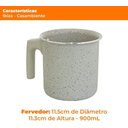 Ver imagem 5 de Fervedor Leiteira Antiaderente Cerâmica Ibiza Vanilla 0,9l - Branco