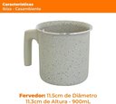 Ver imagem 5 de Fervedor Leiteira Antiaderente Cerâmica Ibiza Vanilla 0,9l - Branco