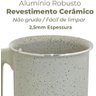 Fervedor Leiteira Antiaderente Cerâmica Ibiza Vanilla 0,9l - Branco - 3