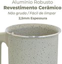 Ver imagem 3 de Fervedor Leiteira Antiaderente Cerâmica Ibiza Vanilla 0,9l - Branco