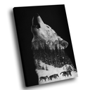 Ver imagem 1 de Quadro Lobo Uivando -- BR ARTES