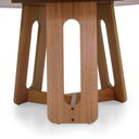 Ver imagem 5 de Mesa de Jantar 6 Lugares Redonda Madeira Maciça Cecília Marrom/Jequitibá