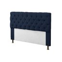 Ver imagem 2 de Kit Cabeceira + Calçadeira Baú Mirage Solteiro 90cm Azul Marinho - LM DECOR