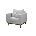 Ver imagem 3 de Kit 2 Poltronas Beny - Linho Cinza