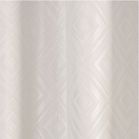 Cortina em Jacquard Bahamas 3,00 X 2,70 para Trilho Suisso - Branca