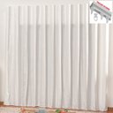 Ver imagem 2 de Cortina em Jacquard Bahamas 3,00 X 2,70 para Trilho Suisso - Branca