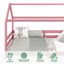Ver imagem 3 de Cama Montessoriana Madeira Maciça Casa com Estrado Fina Rosa Idimex