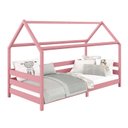 Ver imagem 5 de Cama Montessoriana Madeira Maciça Casa com Estrado Fina Rosa Idimex