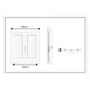 Ver imagem 3 de Porta Dupla Madeira Maciça/ferro Completa 166x213x14cm Cedro Rosa