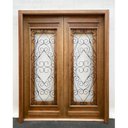 Ver imagem 5 de Porta Dupla Madeira Maciça/ferro Completa 166x213x14cm Cedro Rosa