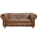 Ver imagem 1 de Namoradeira Chesterfield Vittorio 3 Lugares Via Encanto Courano Marrom