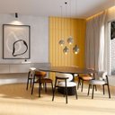 Ver imagem 5 de Painel Ripado Orus Wide Poliestireno 2,1x10,3x285 - Amarelo