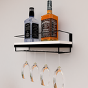 Ver imagem 2 de Adega Bar Bebida com Porta Taça 45cm Branco