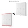 Guarda Roupa Mobi 6 Portas e 2 Gavetas Flex Branco Fosco - Móveis Albatroz - 4