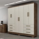 Ver imagem 1 de Guarda Roupa Casal 6 Portas 6 Gavetas Dakar Novo Horizonte