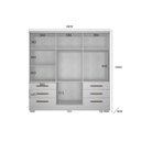 Ver imagem 3 de Guarda Roupa Casal 6 Portas 6 Gavetas Dakar Novo Horizonte