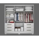 Ver imagem 4 de Guarda Roupa Casal 6 Portas 6 Gavetas Dakar Novo Horizonte