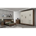 Ver imagem 5 de Guarda Roupa Casal 6 Portas 6 Gavetas Dakar Novo Horizonte