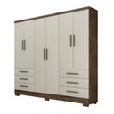 Ver imagem 2 de Guarda Roupa Casal 6 Portas 6 Gavetas Dakar Novo Horizonte