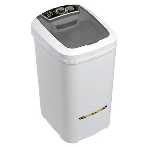 Tanquinho de Lavar Roupa 20,5kg Newmaq Semiautomática com 9 Programas de Lavagem Branco 127v