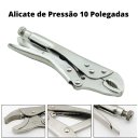 Ver imagem 3 de Alicate Chave de Pressão Ajustável Curvo 10 Polegadas