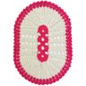 Tapete Para Porta Cozinha Sala Quarto Apartamento Casa Croche Feito A Mão Artesanato Oval Branco Com - 3