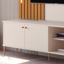 Ver imagem 3 de Rack para Tv Tucupí Bancada Off White Bronze Jb Bechara