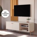 Ver imagem 4 de Rack para Tv Tucupí Bancada Off White Bronze Jb Bechara