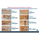 Ver imagem 3 de Cozinha Completa Nesher 7 Peças Condessa CZ437 Carv/Greige