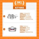 Ver imagem 2 de Kit - Conjunto de Panelas Inox 5 Pcs Allegra + Panela Inox Fundo Triplo Solar 4,7l - Tramontina