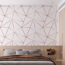 Ver imagem 1 de Papel de Parede Adesivo Zara Braco com Rosê Gold - 2,5m