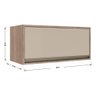 Kit Cozinha Planejada Completa Modulada MDF Conjunto 9 Peças 15 Portas Organizadora Marrom Madeira - 9