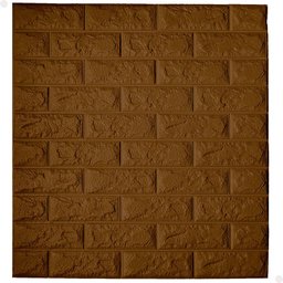 Kit 10 Painel 3d Revestimento de Parede Tijolinho Autocolante Lorben Marrom - 1