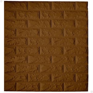 Kit 10 Painel 3d Revestimento de Parede Tijolinho Autocolante Lorben Marrom