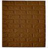 Kit 10 Painel 3d Revestimento de Parede Tijolinho Autocolante Lorben Marrom - 1