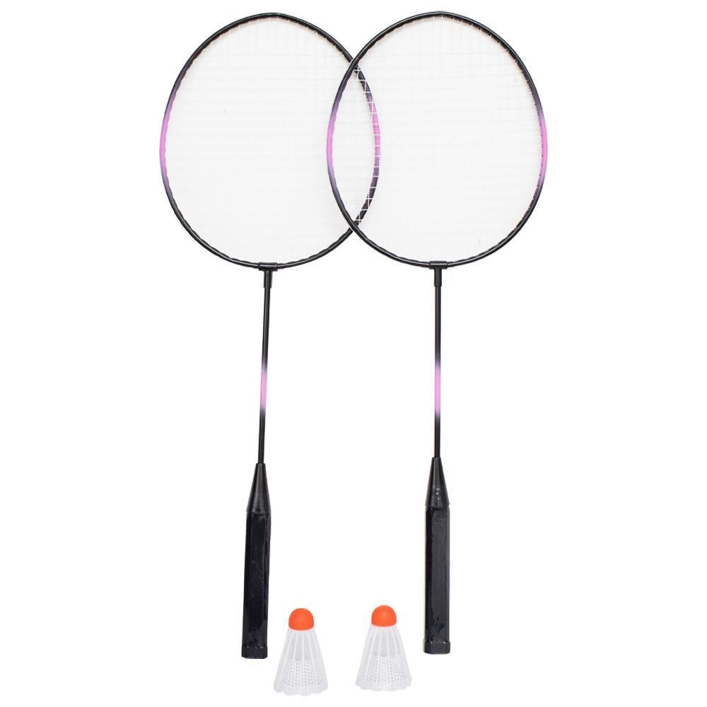 Raquete Badminton Yx-1000 2 Unidades + 2 Petecas - 2