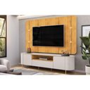 Ver imagem 3 de Home P/ Tv até 75 Pol Areta C/ Led e Nicho 218x189cm Cedro/bali - Dj Móveis