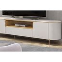 Ver imagem 2 de Home P/ Tv até 75 Pol Areta C/ Led e Nicho 218x189cm Cedro/bali - Dj Móveis