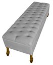 Ver imagem 3 de Cabeceira e Recamier Iza para Cama Box Casal Queen 1.60 - Suede - Sv Decor: Cinza Claro