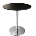 Ver imagem 1 de Mesa Beta em Inox 75 cm (Altura) com Tampo em MDP Redondo 60 cm Preto