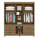 Ver imagem 5 de Cômoda Montevidéu e Guarda Roupa Casal Guarujá Amêndola Touch - Demóbile