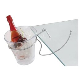 Balde de Gelo com Suporte para Pendurar em Mesas 4 Litros Garrafas Champanheira Servir Bar Festa - 3