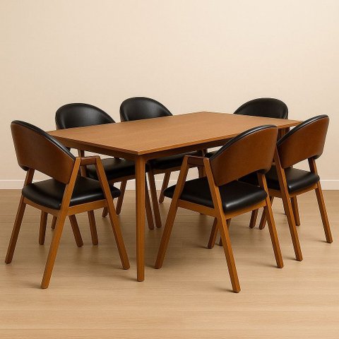 Kit 6 Cadeiras Luiza Sala de Jantar com Braço Madeira Maciça Movellu Home