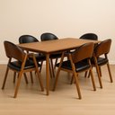 Ver imagem 1 de Kit 6 Cadeiras Luiza Sala de Jantar com Braço Madeira Maciça Movellu Home