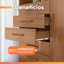 Ver imagem 7 de Cômoda Multiuso 6 Gavetas 1 Porta com Prateleiras Atena